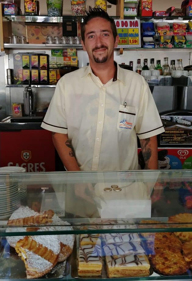 Nice pastry shop worker