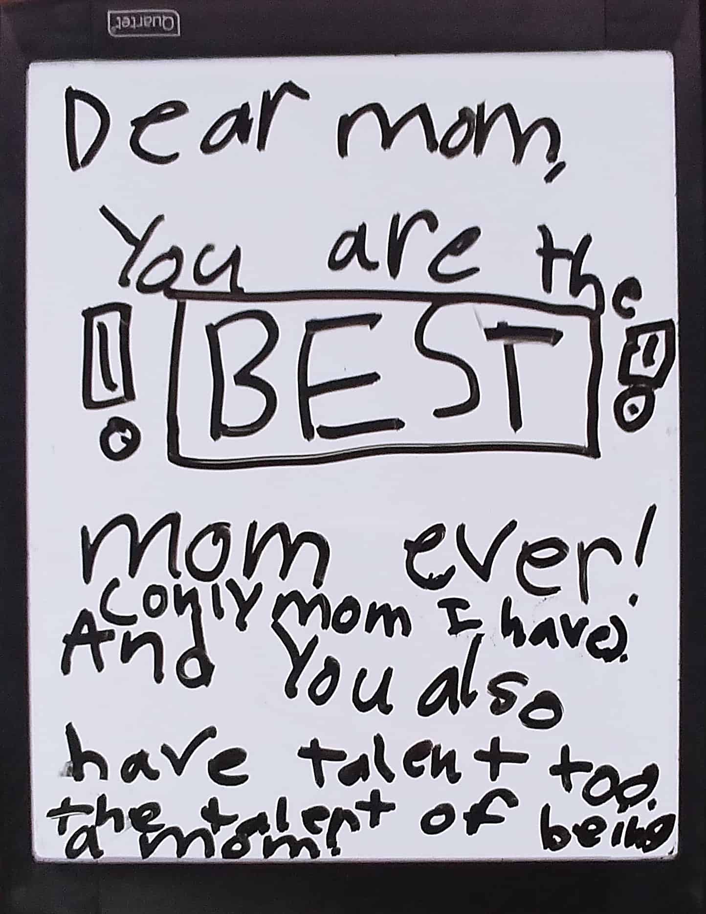Lisbon's love notes, Best mom note
