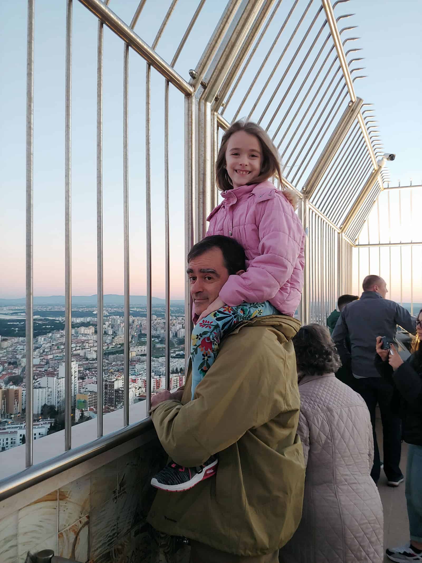 Lisbon and TJ at Cristo Rei