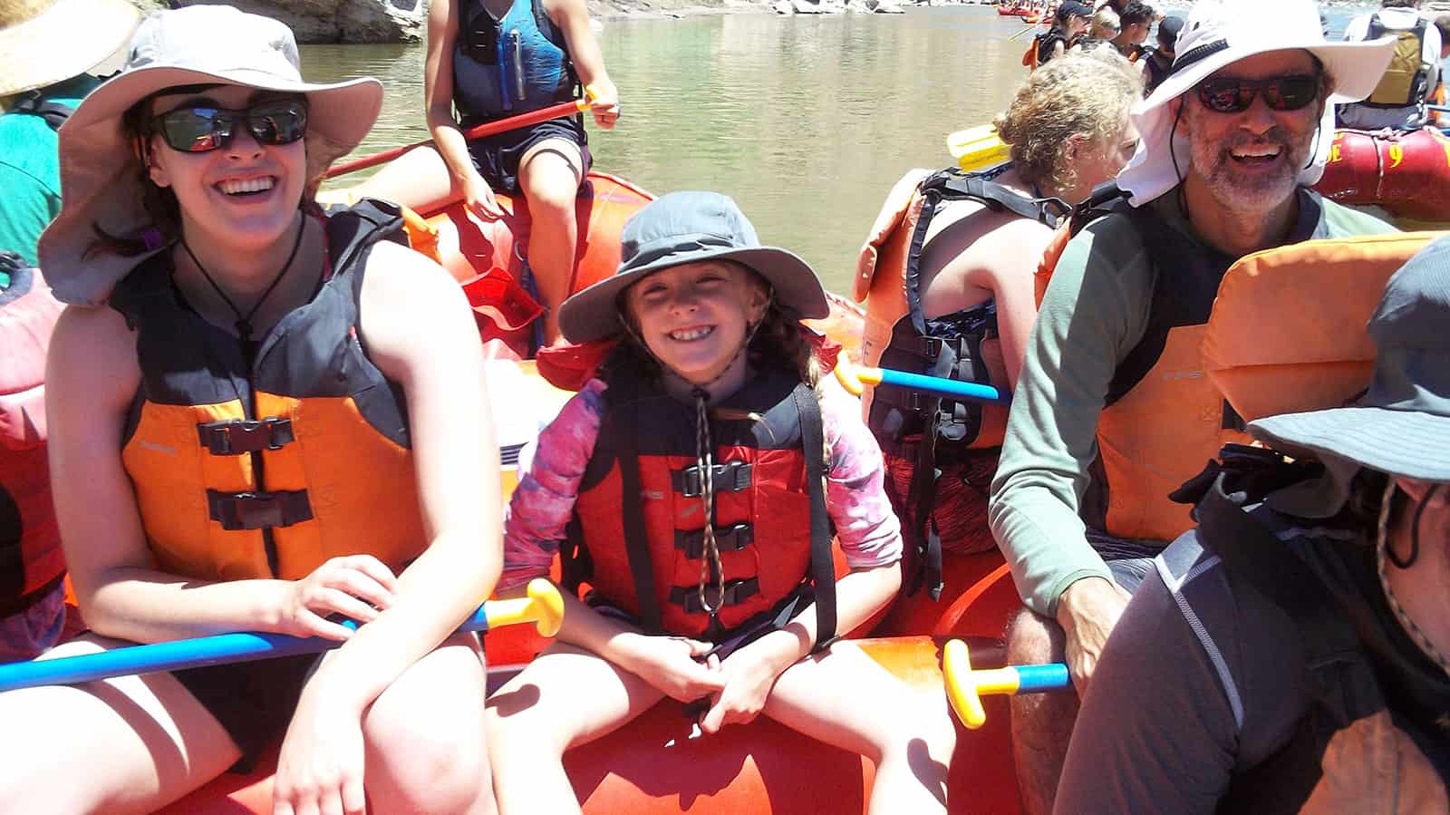 Liana, Lisbon, and Jared on the Colorado